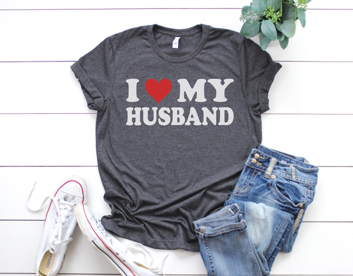 I Love My Husband Shirt, I Love My Wife Shirt, Valentine's Day Tees, Matching Shirts, Bella Canvas Tees, Unisex Sizing