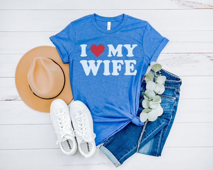 I Love My Husband Shirt, I Love My Wife Shirt, Valentine's Day Tees, Matching Shirts, Bella Canvas Tees, Unisex Sizing