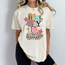 Large Ivory His Way Is Better Graphic Tee, Trendy Graphic Tee, Christian Shirt, Religious Tee, Easter Graphic Tee, Comfort Colors