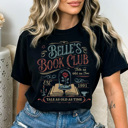Large Black Princess Book Club Graphic Tee, Theme Park Book Shirt, Book Lover Graphic Tee, Reading Graphic Tee, Mouse Vacation Shirt