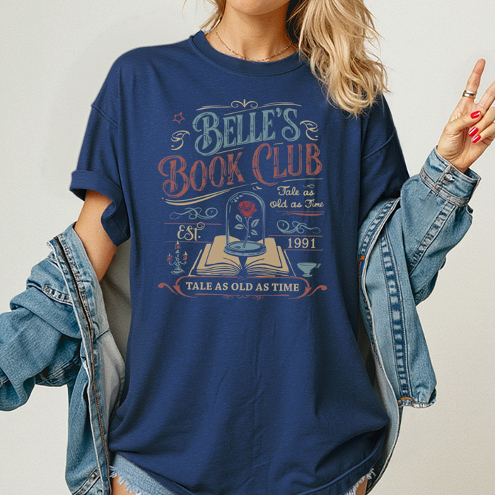 Princess Book Club Graphic Tee, Theme Park Book Shirt, Book Lover Graphic Tee, Reading Graphic Tee, Mouse Vacation Shirt