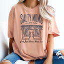  Salty Moms Beach Club Graphic Tee, Spring Break Shirt, Summer Graphic Tee, Mama Tee, Funny Mom Shirt, Salty Graphic Tee, Comfort Colors