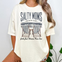 Large Ivory Salty Moms Beach Club Graphic Tee, Spring Break Shirt, Summer Graphic Tee, Mama Tee, Funny Mom Shirt, Salty Graphic Tee, Comfort Colors