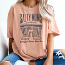 Small Peachy Salty Moms Beach Club Graphic Tee, Spring Break Shirt, Summer Graphic Tee, Mama Tee, Funny Mom Shirt, Salty Graphic Tee, Comfort Colors