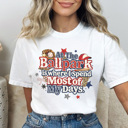 XXL White Ballpark Days Graphic Tee, Baseball Mom Shirt, Baseball Graphic Tee, Game Day Shirt, Baseball Mama Tee, Comfort Colors