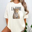  Fashion Leopard Graphic Tee, Trendy Shirt, Spring Graphics, Comfort Colors