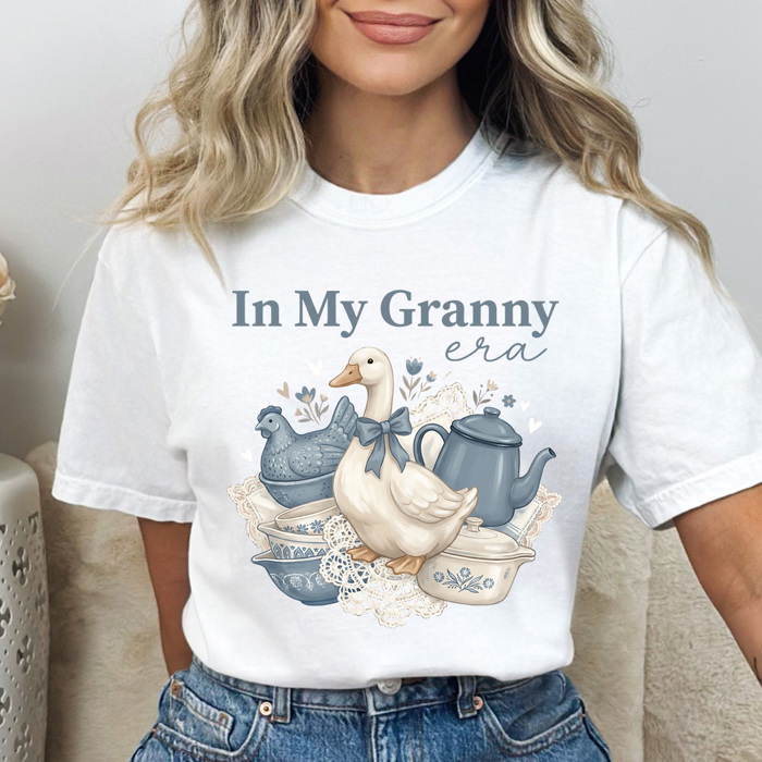 In My Granny Era Graphic Tee, Hobby Shirt, Thrifting Tee, Thrifty Shirt, Comfort Colors