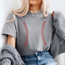  Baseball Laces Graphic Tee, Game Day Tee, Baseball Mama, Comfort Colors