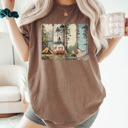 XL Espresso Camping Views Graphic Tee, Outdoorsy Tee, Summer Tshirt, Camp Life Shirt, Comfort Colors