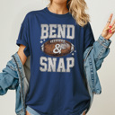 XL Navy Bend And Snap Football Graphic Tee, Game Day Shirt, Cute Football Shirt, Football Mama Tee, Comfort Colors