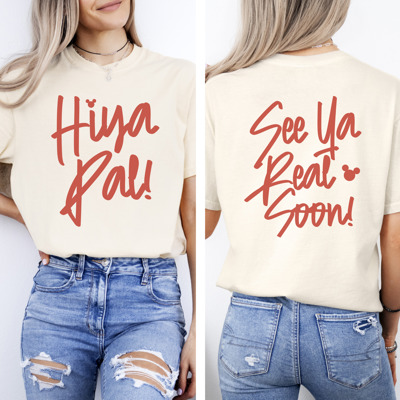 Hiya Pal Graphic Tee, Mouse Clubhouse, Mouse Shirt, Vacation Tee, Theme Park Shirt, Hot Diggity Dog