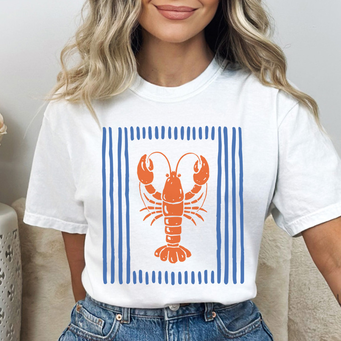 Coastal Summer Graphic Tee, Cute Summer Shirt, Vitamin Sea Shirt, Lobster Tee, Vacation Shirt, Comfort Colors