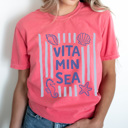  Coastal Summer Graphic Tee, Cute Summer Shirt, Vitamin Sea Shirt, Lobster Tee, Vacation Shirt, Comfort Colors