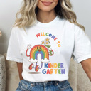  Welcome Rainbow Grades Graphic Tee, Cute Teacher Tee, Teacher Grade Shirt, Back to School Tee, Comfort Colors