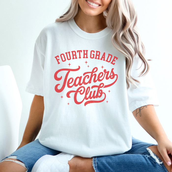 Teacher Club Grades Graphic Tee, Cute Teacher Shirt, Back to School Teacher, Teacher Appreciation, Comfort Colors