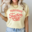  Teacher Club Grades Graphic Tee, Cute Teacher Shirt, Back to School Teacher, Teacher Appreciation, Comfort Colors