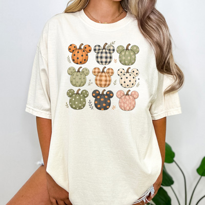 Autumn Mouse Pumpkins Graphic Tee, Vacation Shirt, Theme Park Mouse Shirt, Boo Bash Tee, Fall Graphic Tee