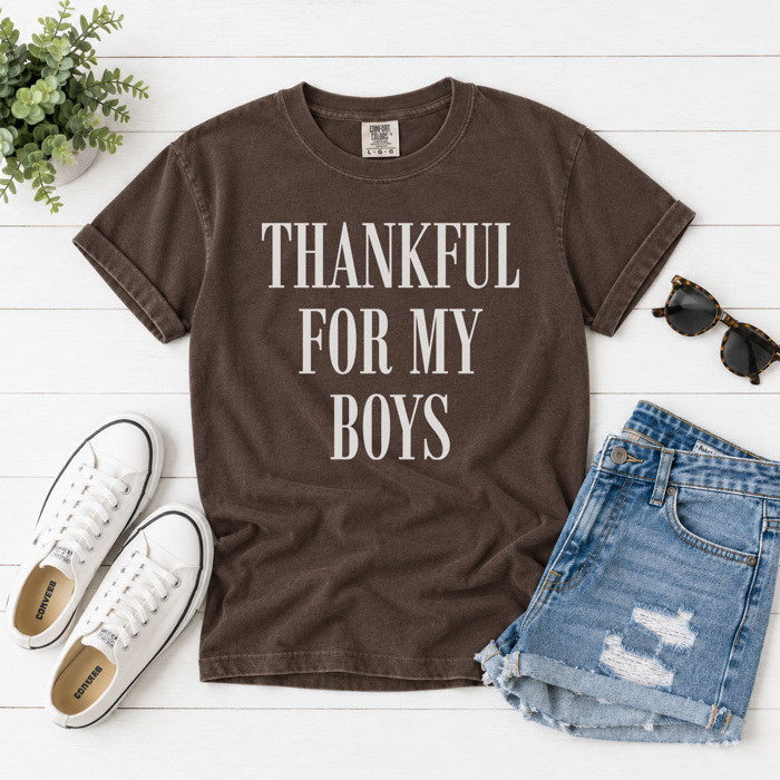 Thankful For My Graphic Tee, Thanksgiving Shirt, Thankful Graphic Tee, Grateful Shirt, Comfort Colors, Unisex Tee