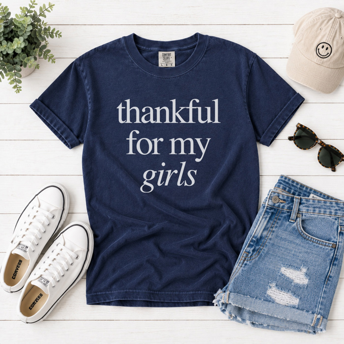 Thankful For My Graphic Tee, Thanksgiving Shirt, Thankful Graphic Tee, Grateful Shirt, Comfort Colors, Unisex Tee