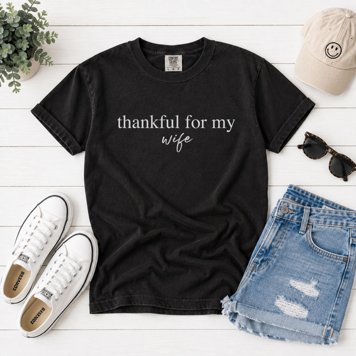 Thankful For My Graphic Tee, Thanksgiving Shirt, Thankful Graphic Tee, Grateful Shirt, Comfort Colors, Unisex Tee