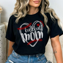  Baseball Mom Faux Sparkle Graphic Tee, Baseball Mom Shirt, Game Day Tee, Cute Baseball Mom, Comfort Colors