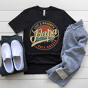 Small Black Cool Papa Graphic Tee, Father's Day Shirt, Grandpa Tee, Gift for Dad