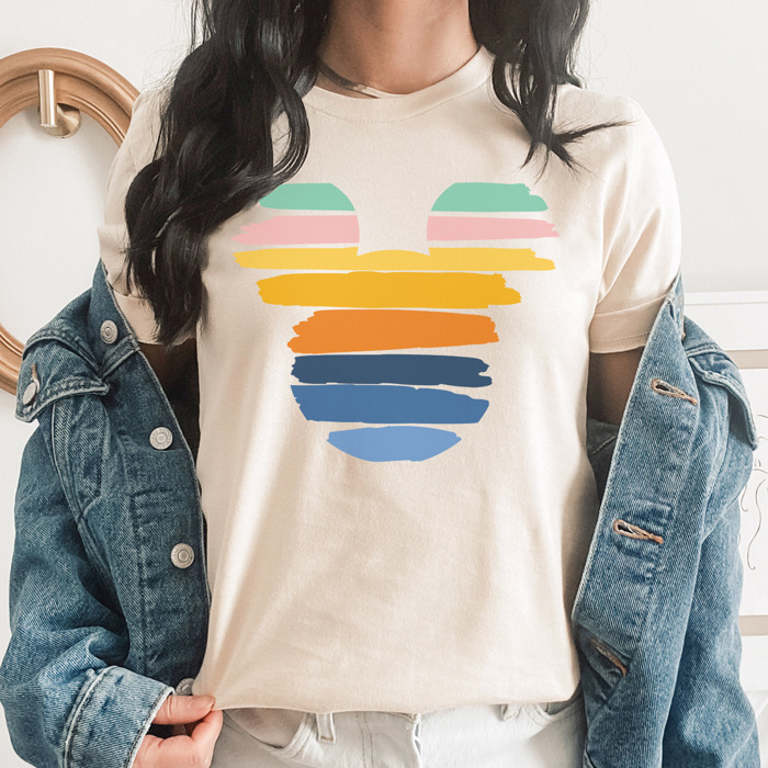 Colorful Mouse Graphic Tee, Theme Park Shirt, Boy Mouse Shirt, Family Vacation Tee