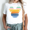 Small White Colorful Mouse Graphic Tee, Theme Park Shirt, Boy Mouse Shirt, Family Vacation Tee