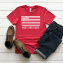  Father's Day Flag Graphic Tee, Best Dad Shirt, Best Papa Shirt, Father's Day Gift, Dad Tee