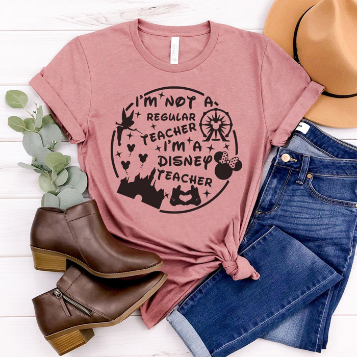 Mouse Teacher Graphic Tee, Theme Park Graphic Tee,  Teacher Tee, Back to School Shirt, Teacher Vacation Shirt