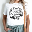  Mouse Teacher Graphic Tee, Theme Park Graphic Tee,  Teacher Tee, Back to School Shirt, Teacher Vacation Shirt