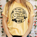 Small Yellow Mouse Teacher Graphic Tee, Theme Park Graphic Tee,  Teacher Tee, Back to School Shirt, Teacher Vacation Shirt