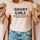 XXL Peach Short Girls Graphic Tee, Funny Shirt, Sarcastic Shirt, Gift for Friend, Humor