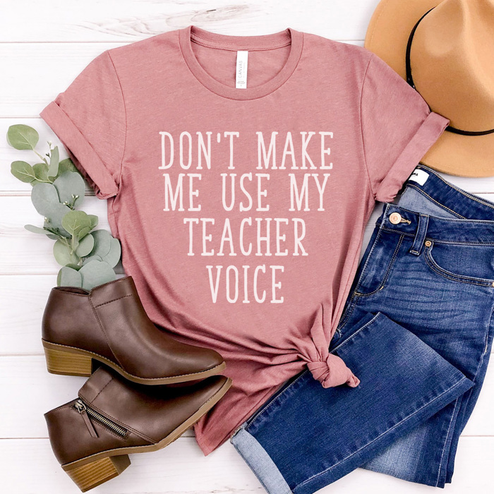 Teacher Voice Graphic Tee, Funny Teacher Graphic Tee, Back to School Shirt, Teacher Humor