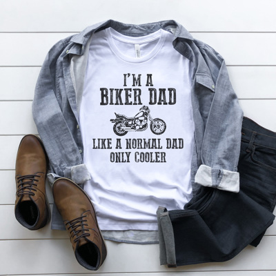 Biker Dad Graphic Tee, Not A Regular Dad, Cool Dad Shirt, Father's Day Shirt, Gift for Dad