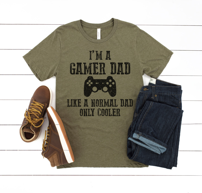 Gamer Dad Graphic Tee, Not A Regular Dad, Cool Dad Shirt, Father's Day Shirt, Gift for Dad