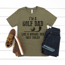 Large Olive Golf Dad Graphic Tee, Not A Regular Dad, Cool Dad Shirt, Father's Day Shirt, Gift for Dad
