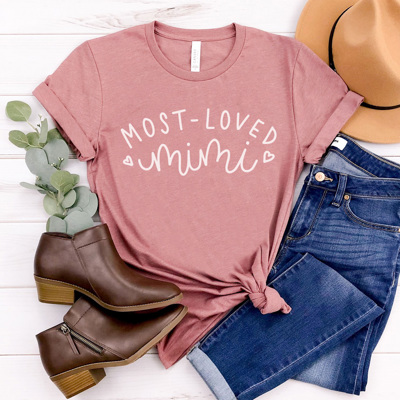 Most Loved Grandma Graphic Tee, Mother's Day Shirt, Gigi Tee, Nana Tee, Grammy Tee, Gigi Tee, Grandma Tee