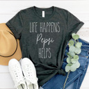  Life Happens Graphic Tee, Funny Graphic Tee, Dr Pepper Shirt, Diet Coke Dirt, Coffee Shirt