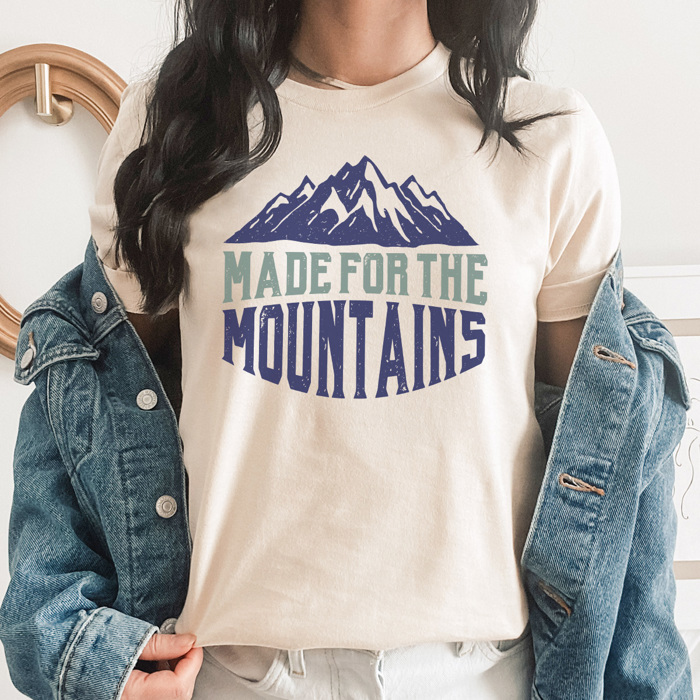 Made for the Mountains Graphic Tee, Camping Shirt, Outdoor Shirt, Summer Tshirt, Unisex Tee