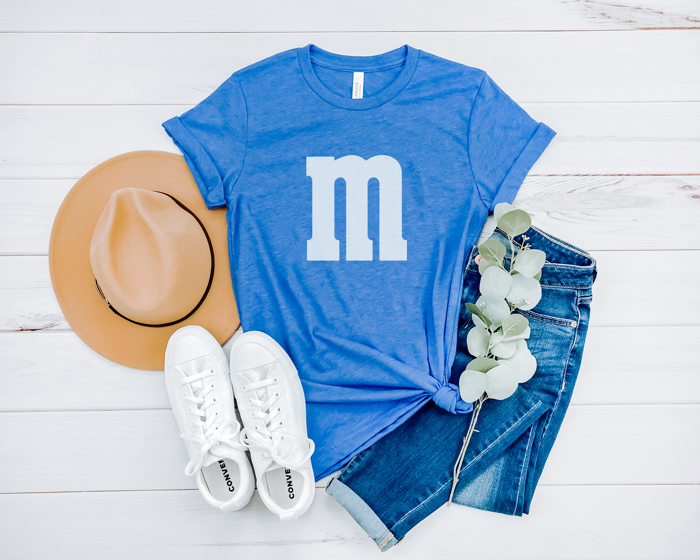M&M Costume Graphic Tee, Halloween Costume Shirt, Candy Graphic Tee, Group Halloween Costume