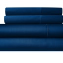 King Denim Bibb Home 1000TC Egyptian Cotton Rich 4-Piece Sheet Set