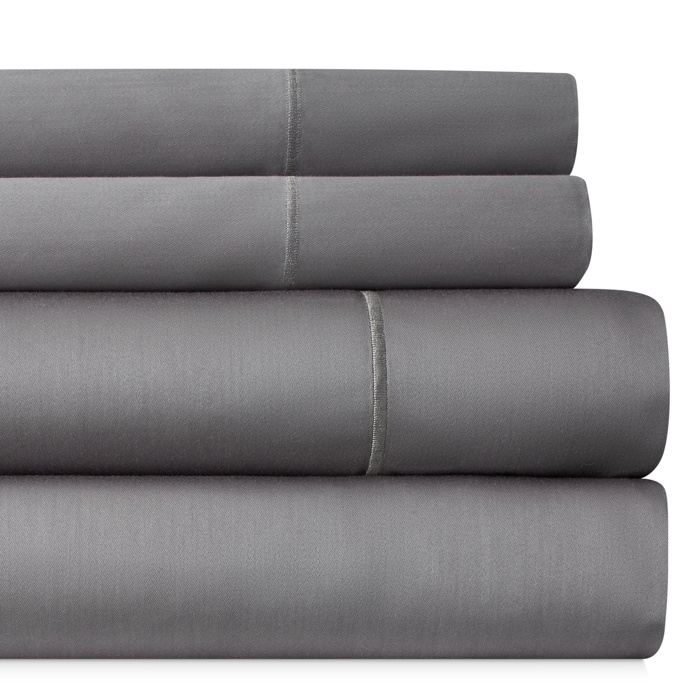 Bibb Home 1000TC Egyptian Cotton Rich 4-Piece Sheet Set