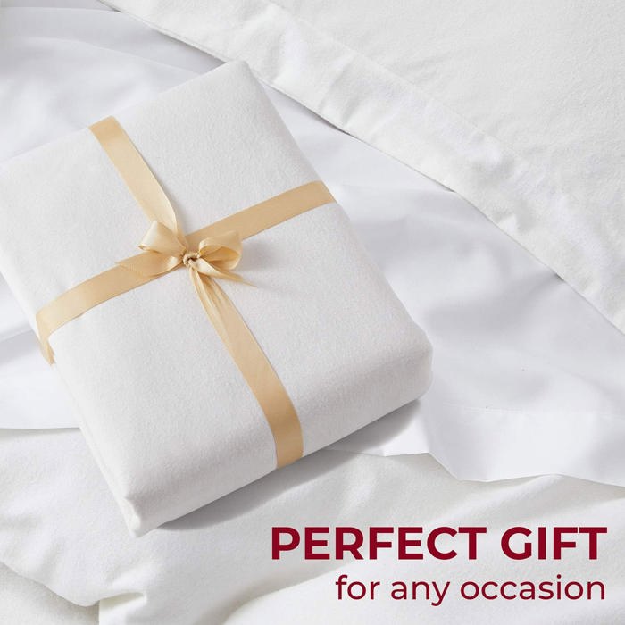 Bibb Home 3-Piece Heavyweight Flannel Duvet Cover Set