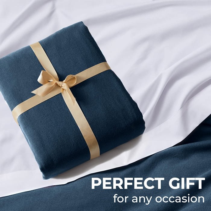 Bibb Home 3-Piece Heavyweight Flannel Duvet Cover Set
