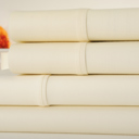 King Ivory Kathy Ireland 300 Thread Count Sateen Cotton Sheet Set