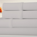 Twin Silver Luxury Home 1000 Thread Count Egyptian Cotton Sheet Set