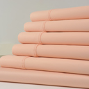 California King Salmon Kathy Ireland 1200 Thread Count 6 Piece Cotton Rich Sheet Set