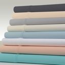 California King Sky Blue Kathy Ireland 1200 Thread Count 6 Piece Cotton Rich Sheet Set