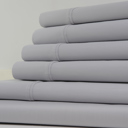 Full/Double Grey Kathy Ireland 1200 Thread Count 6 Piece Cotton Rich Sheet Set